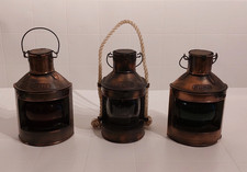 3 maritime Schiffslampen PORT