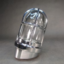 Schiffslampe Messing verchromt