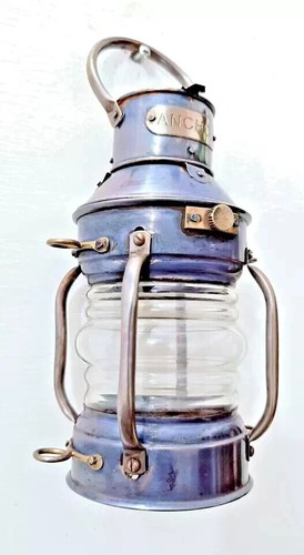 Antike zoll öllampe kupfer - antike,